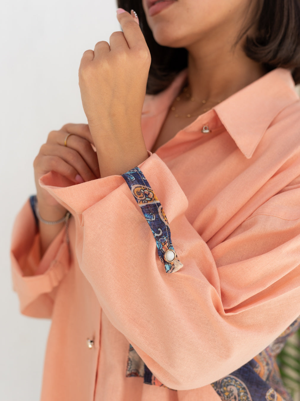 Orange Linen Chemise from Debaj, designed for graceful everyday styling