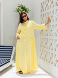 Long Sleeves Linen Dress by Debaj, elegant women’s dress