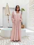 Long Sleeves Linen Dress by Debaj, elegant women’s dress