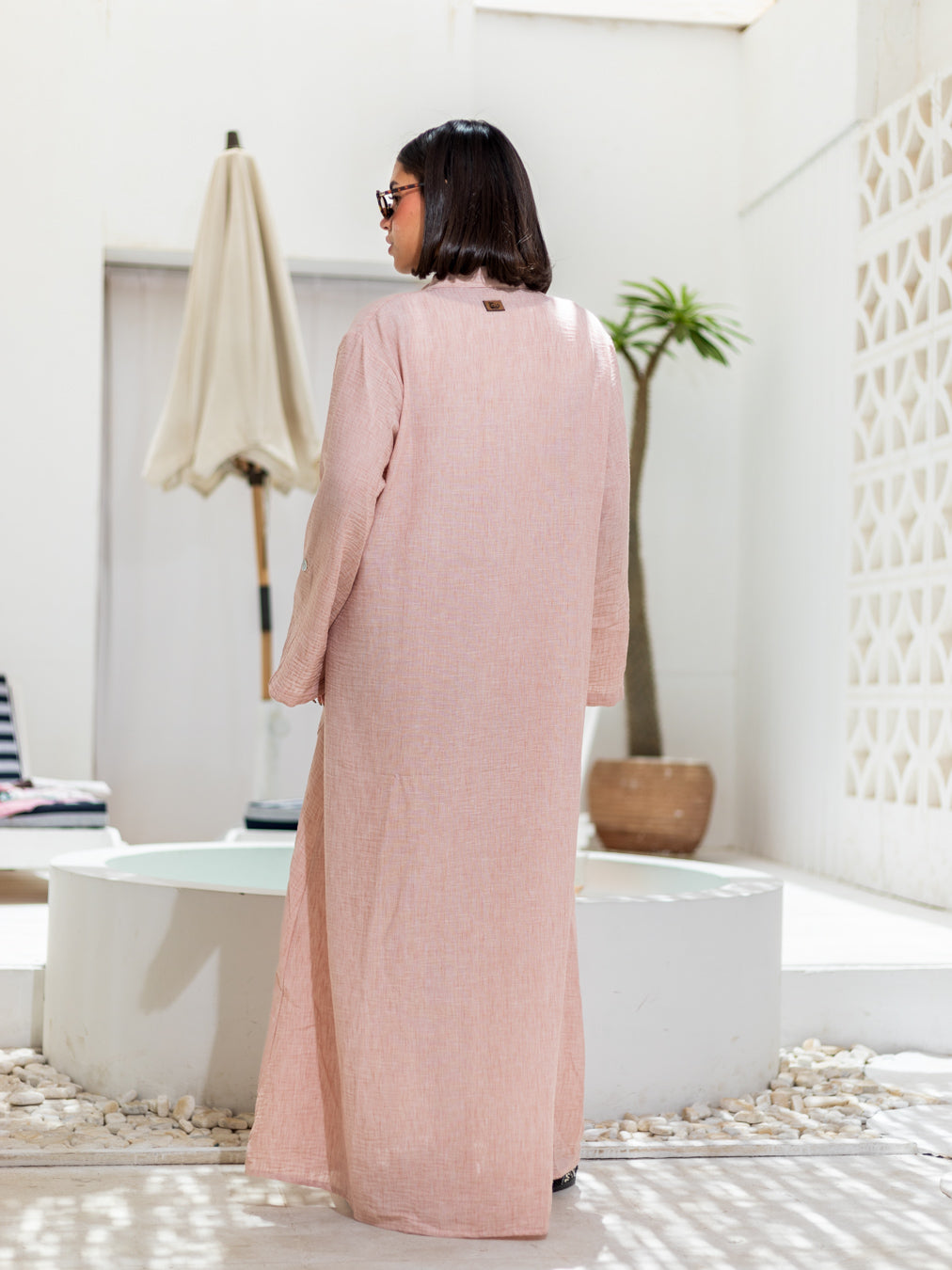 Debaj Long Sleeves Linen Dress styled for refined women’s outfits