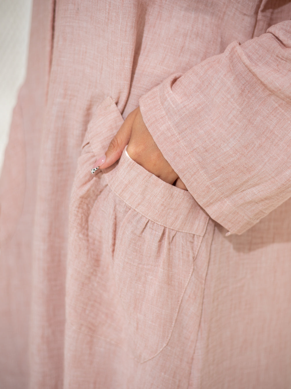 Debaj Long Sleeves Linen Dress showing fabric, fit, and styling details