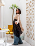 Coffee Side Top by Debaj, elegant women’s top