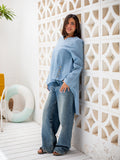 High Low Linen Top by Debaj, elegant women’s top
