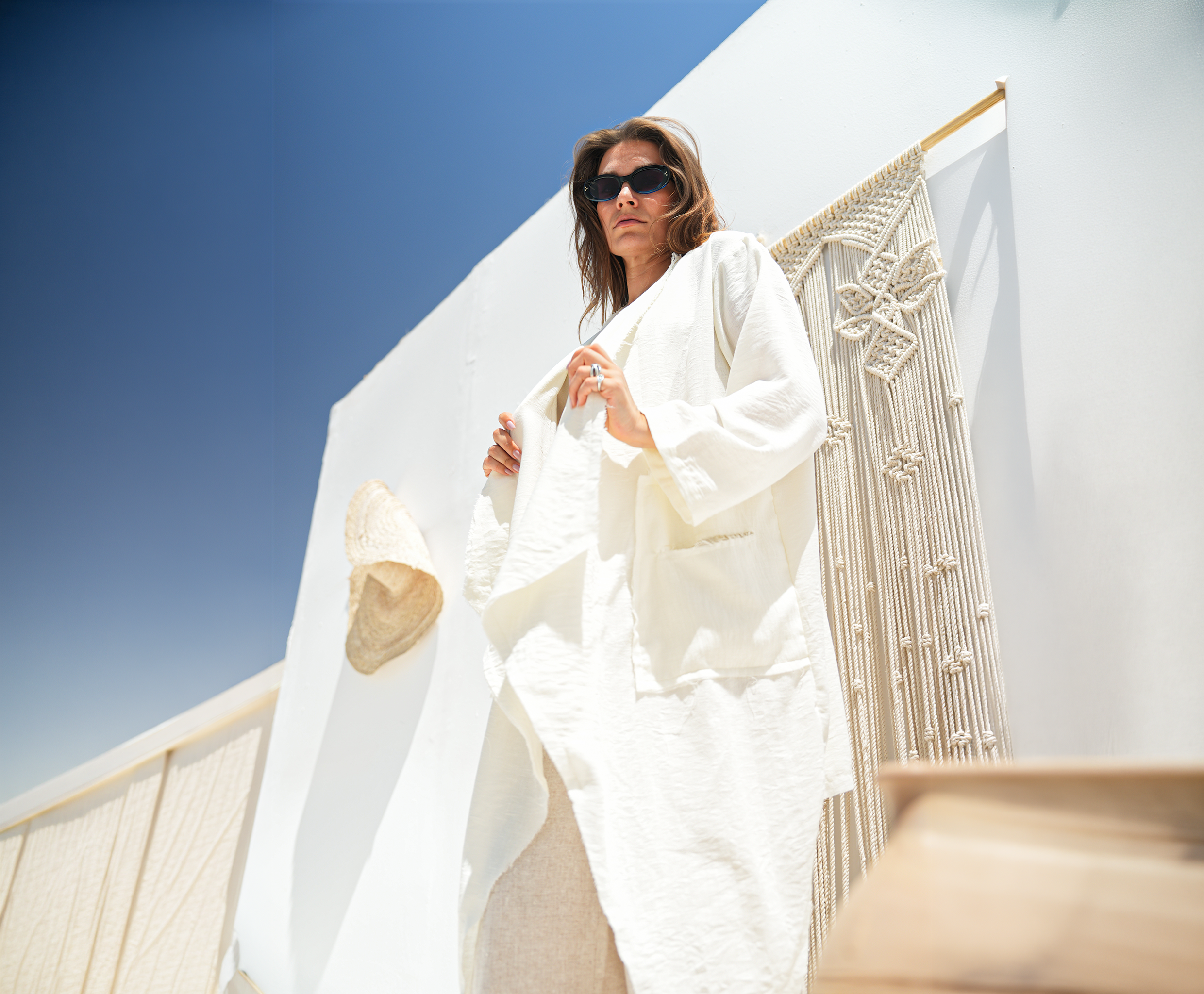 White Cardigen from Debaj, designed for graceful everyday styling