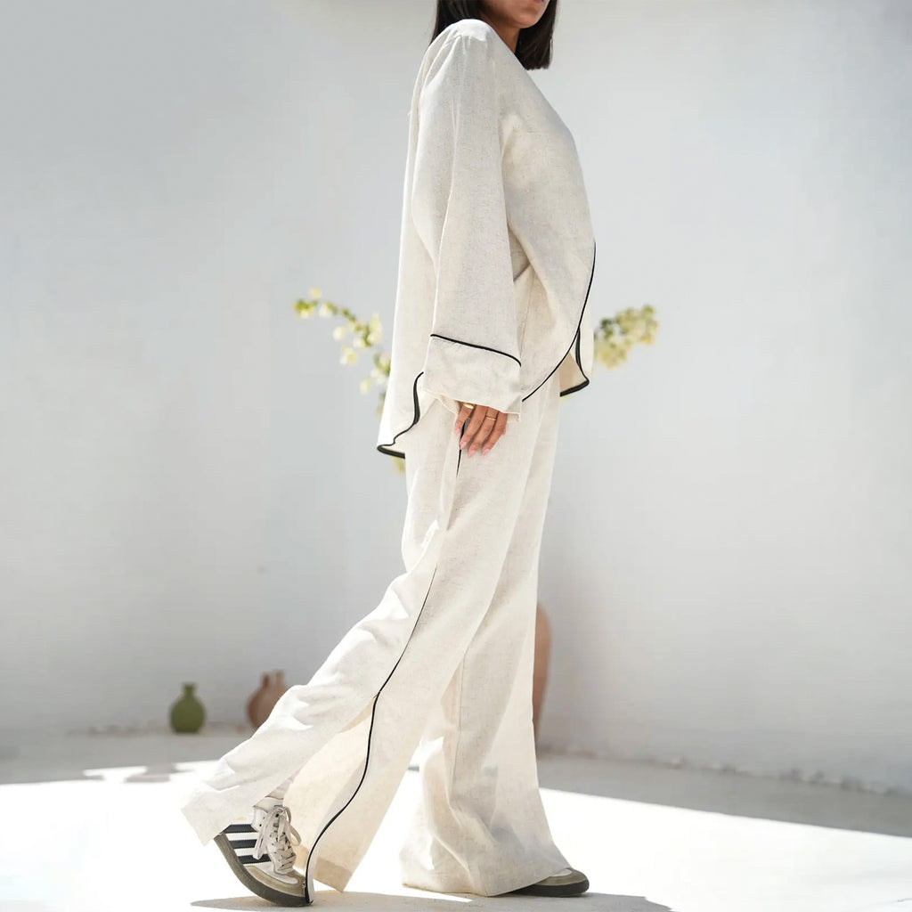 Cross Linen Set product image by Debaj for women’s fashion