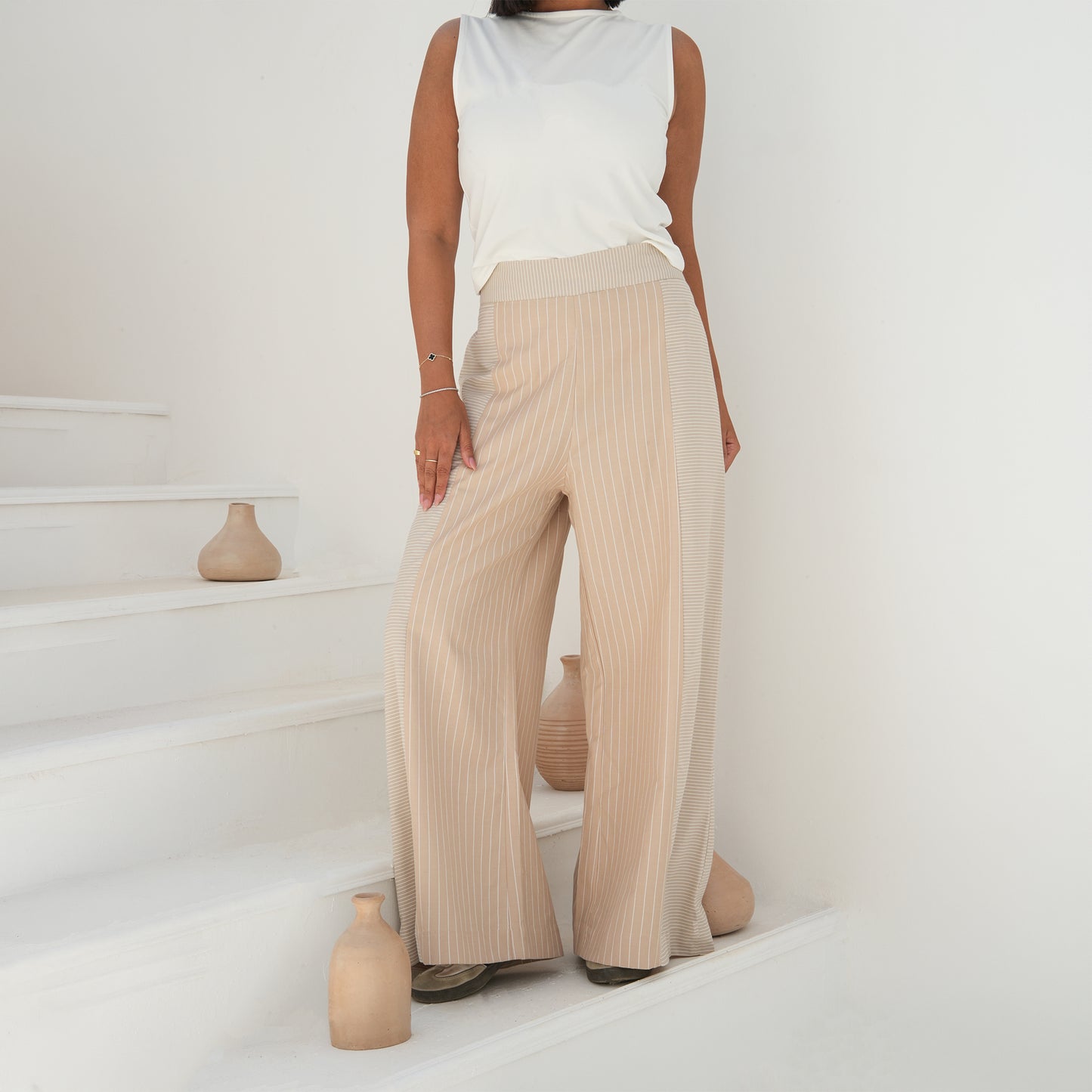 Debaj Wide Pants styled for refined women’s outfits