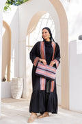Arabic Black Kaftan by Debaj, elegant women’s kaftan