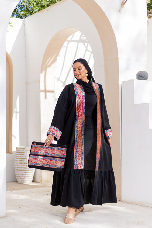 Debaj Arabic Black Kaftan styled for refined women’s outfits