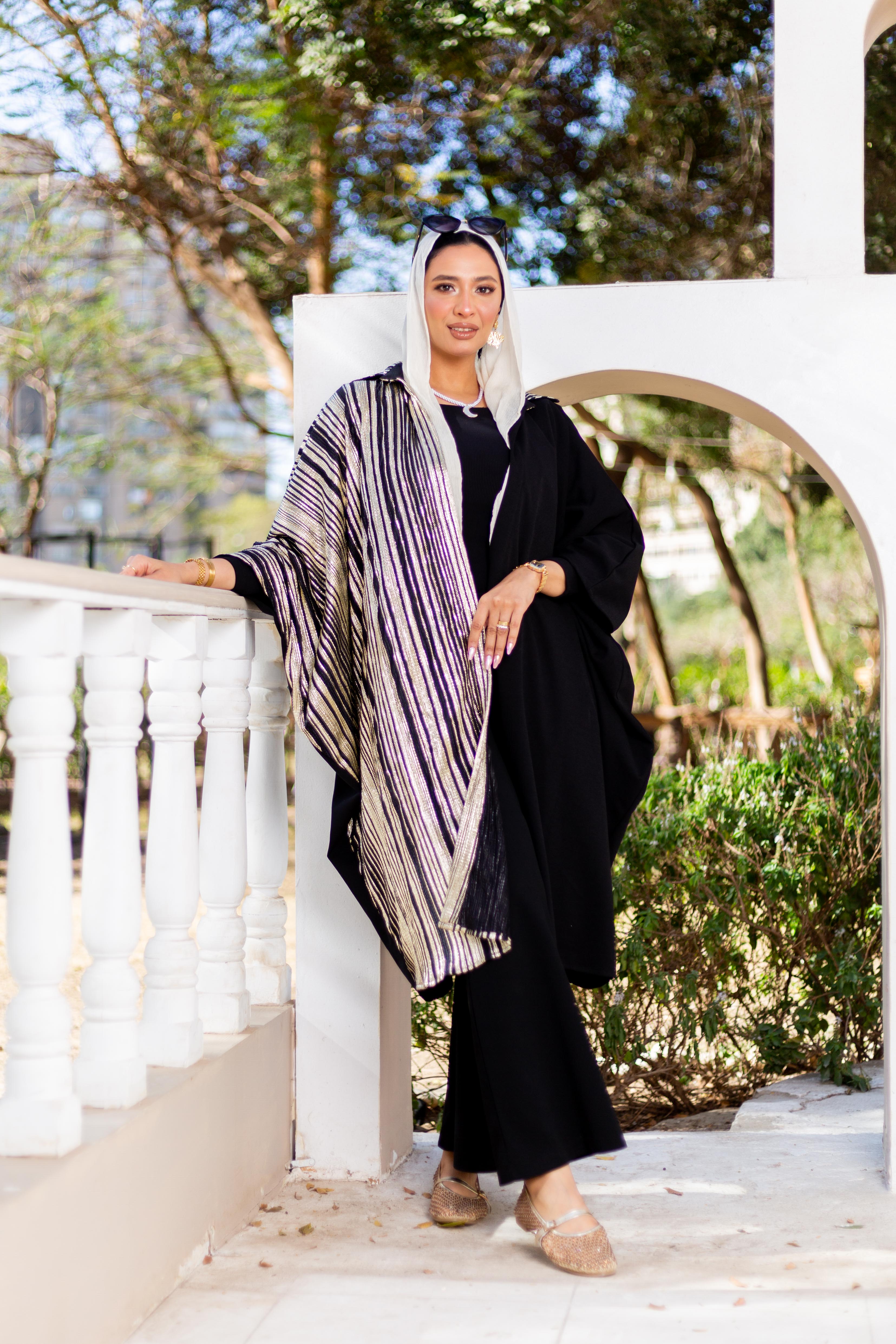 Half & Half Kaftan by Debaj, elegant women’s kaftan