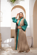 Turquoise Indian Kaftan by Debaj, elegant women’s kaftan