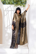 Gold Shimmering Kaftan by Debaj, elegant women’s kaftan