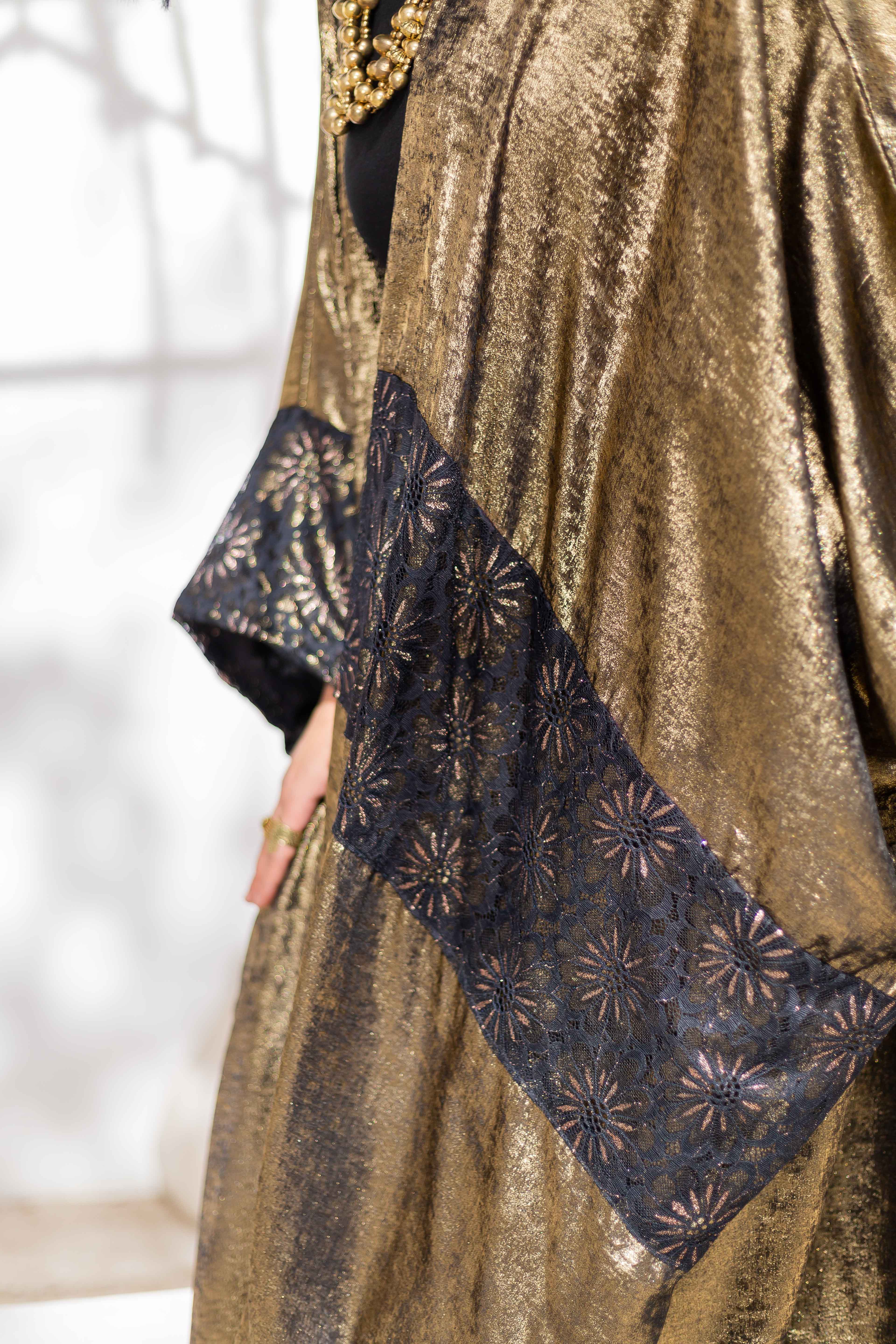 Gold Shimmering Kaftan from Debaj, designed for graceful everyday styling