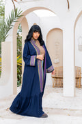 Navy Kaftan 2 by Debaj, elegant women’s kaftan
