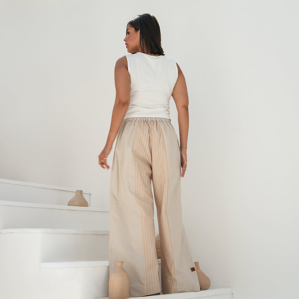 Wide Pants detail view from Debaj women’s bottoms collection