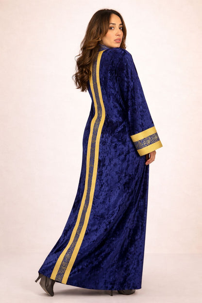 Debaj Velvet Arabic kaftan styled for refined women’s outfits