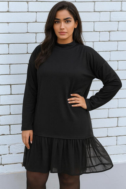 Debaj Chiffon Black Dress styled for refined women’s outfits