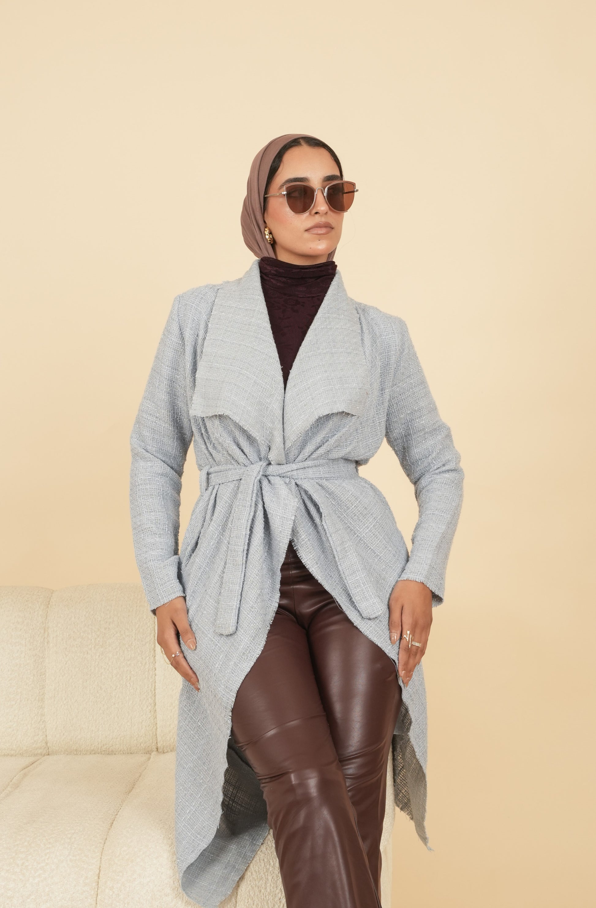 Baby Blue Cardigan from Debaj, designed for graceful everyday styling